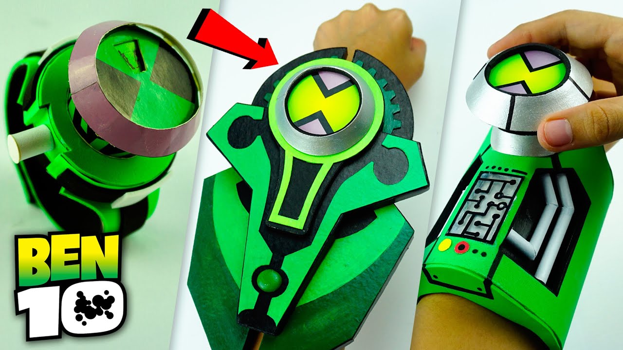 All New Best DIY BEN 10 OMNITRIX | How To Make Alien Watch with Interface & More +FREE TEMPLATE