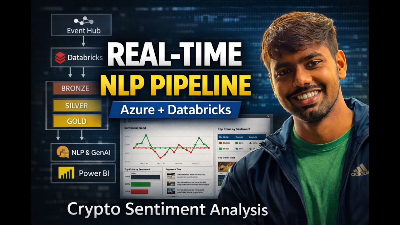 Building a Real-Time Crypto Sentiment Pipeline (Azure + GenAI +  Databricks + Power BI)
