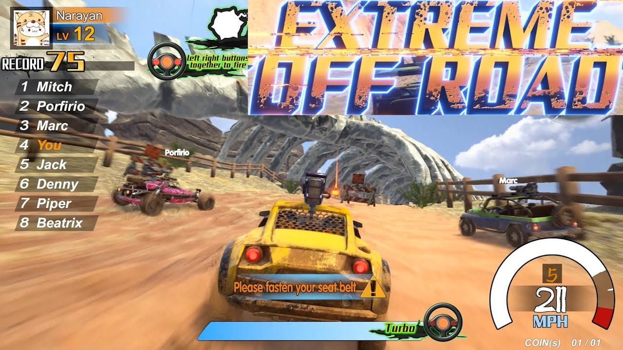 EXTREME OFF ROAD ARCADE - FULL PLAYTHROUGH #retrogaming #arcade #gameplay