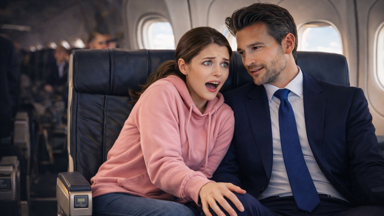Primo volo in aereo: lei va nel panico, afferra dove non dovrebbe — e il CEO milionario si innamora