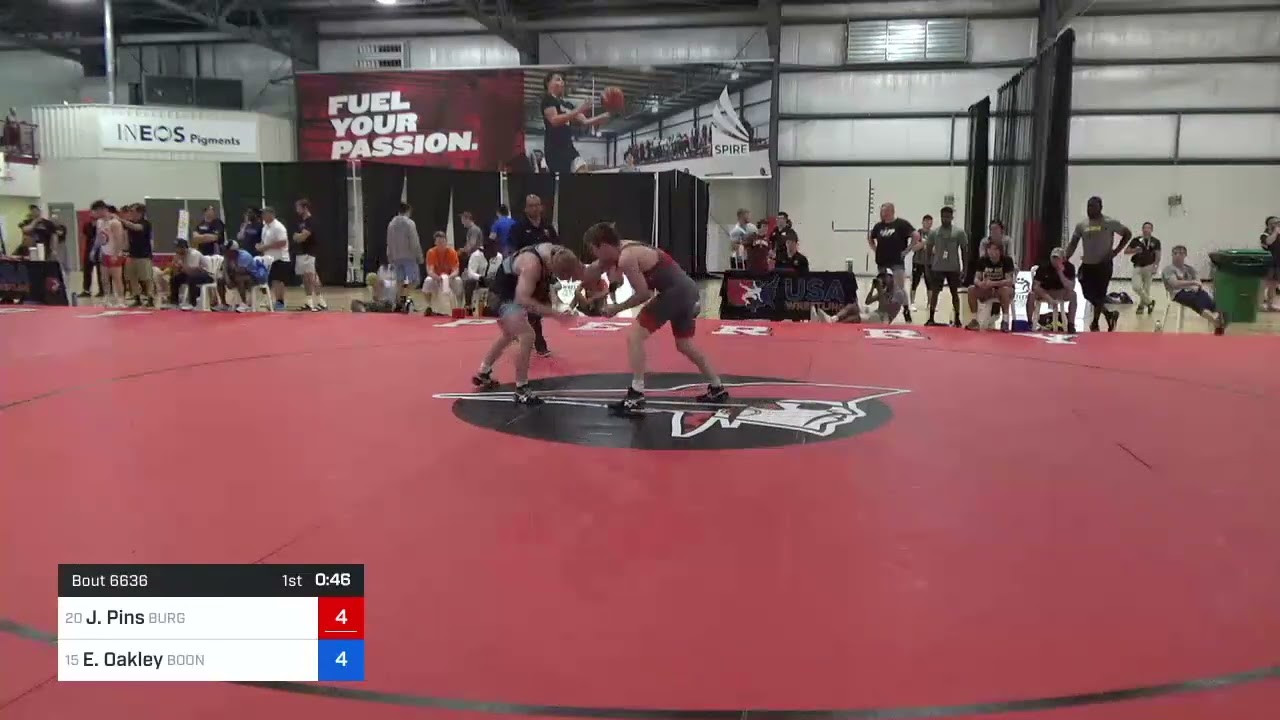 61 Kg Round Of 32 - Jospeh Pins, Burg Training Center Vs Ethan Oakley, Boone RTC 2f14