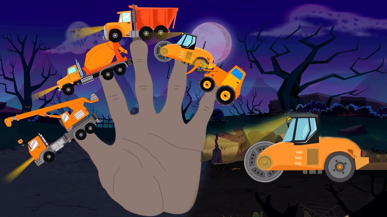 construcción vehículo dedo familia | Dedo canción | Niños rima colección | Vehicles Finger Family