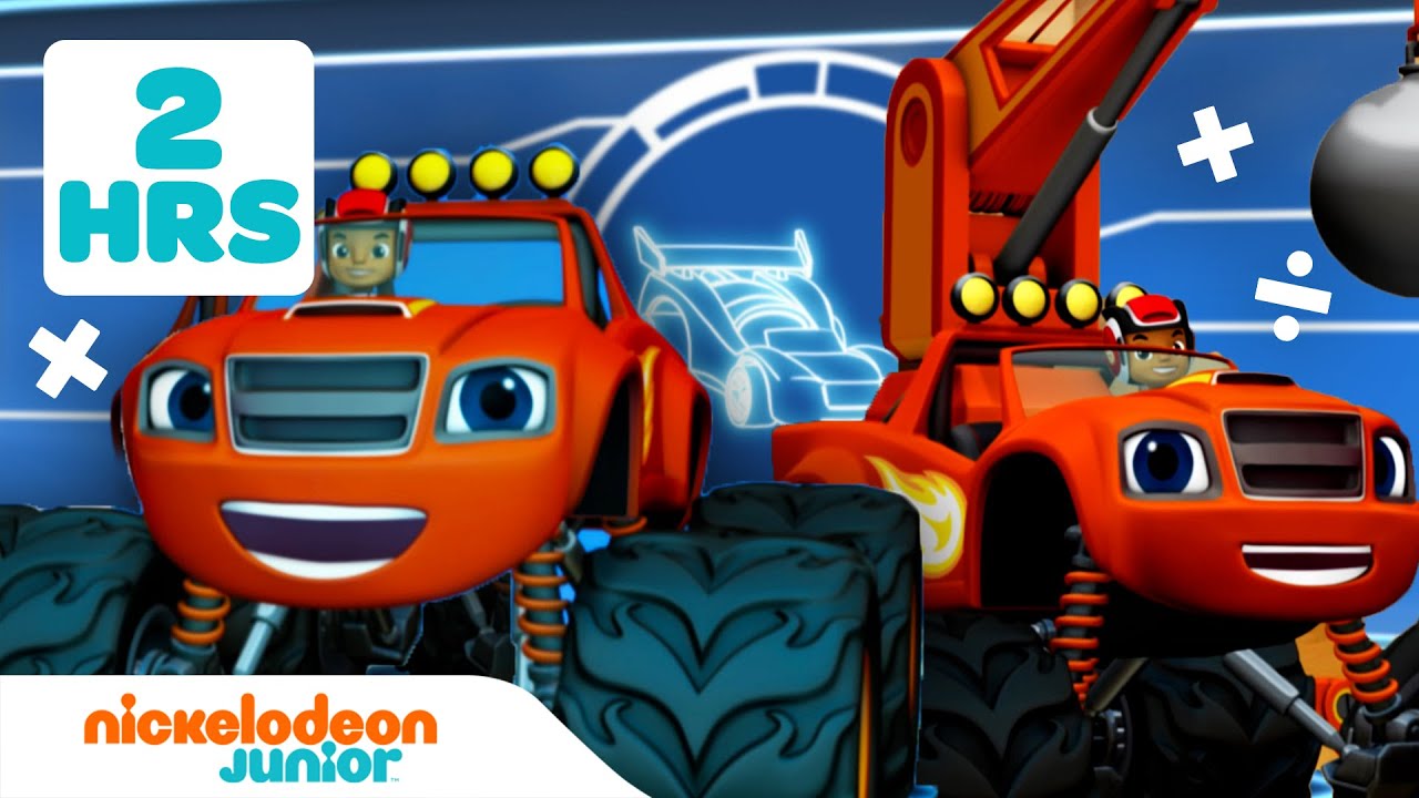 Blaze et les Monster Machines | Les jeux en sciences et en math&eacute;matiques ! 2 heures | Nickelodeon Jr