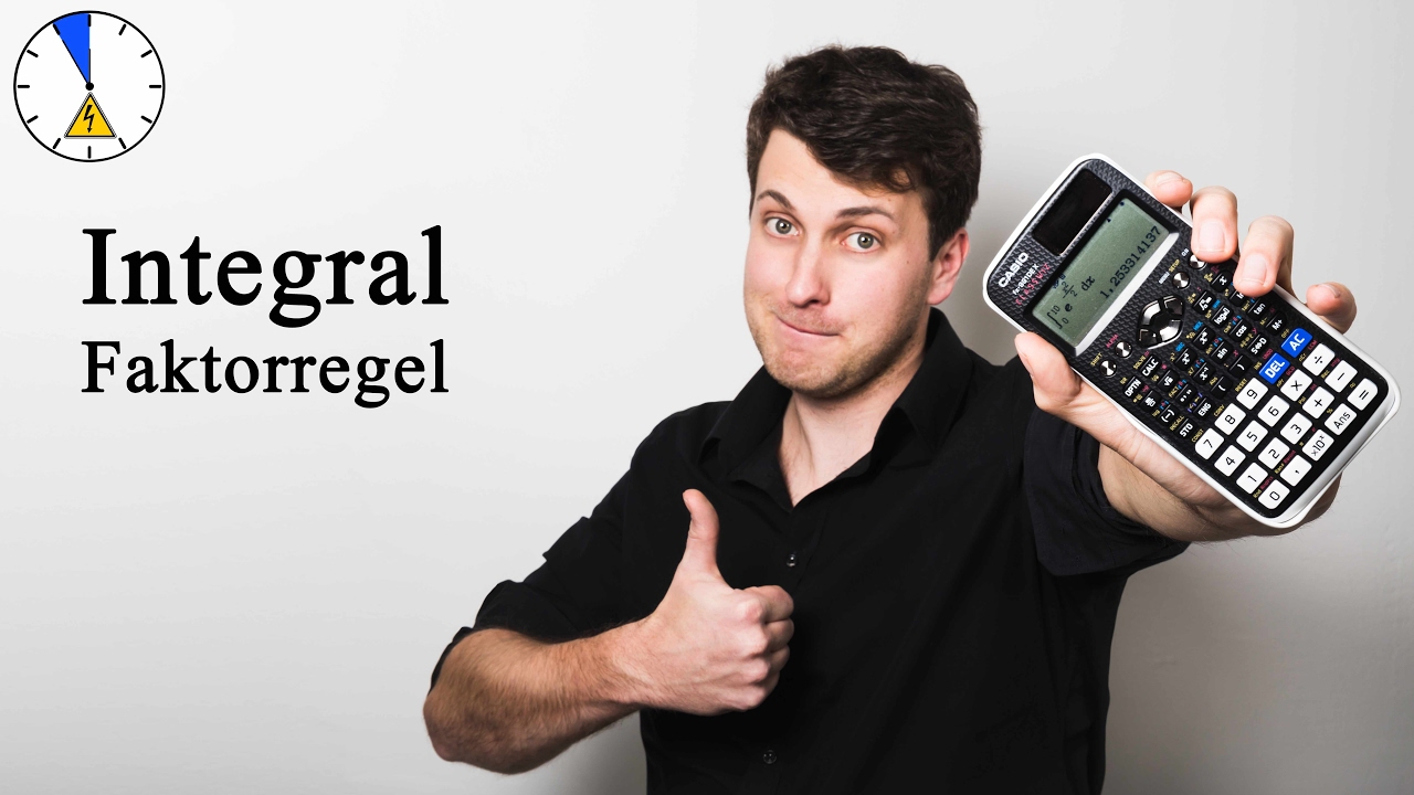 Faktorregel Integral bilden integrieren mit anschaulichem Beispiel