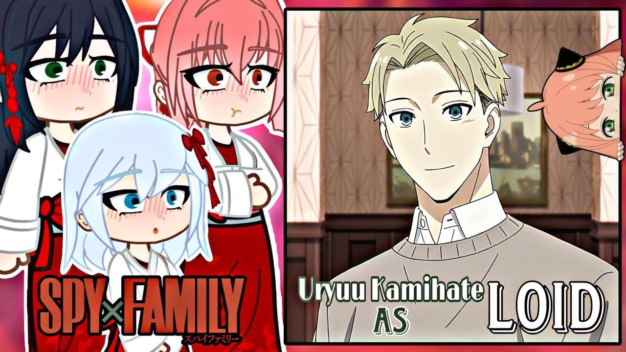 Amagami Sister React to Uryuu as Loid Forger || Gacha React || Spy x Family