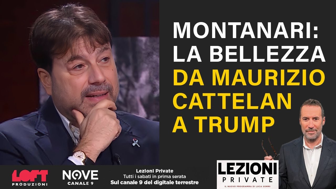Montanari: la bellezza da Maurizio Cattelan a Trump