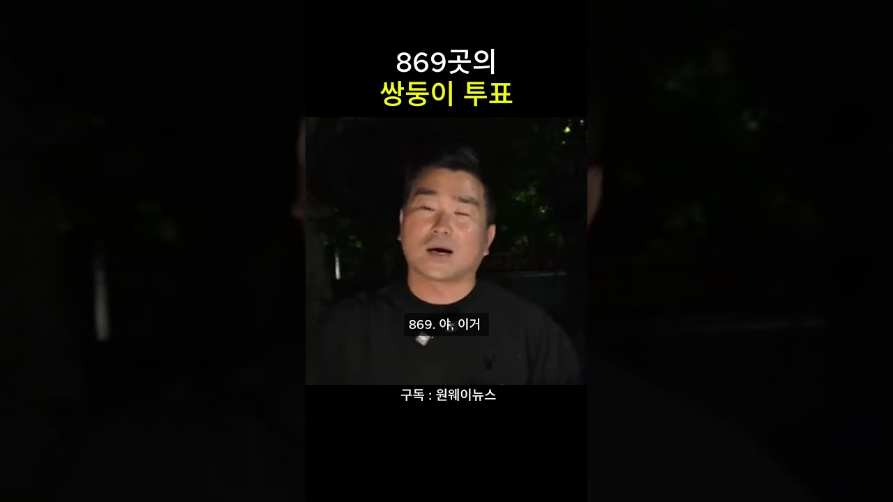 869곳의 쌍둥이 투표