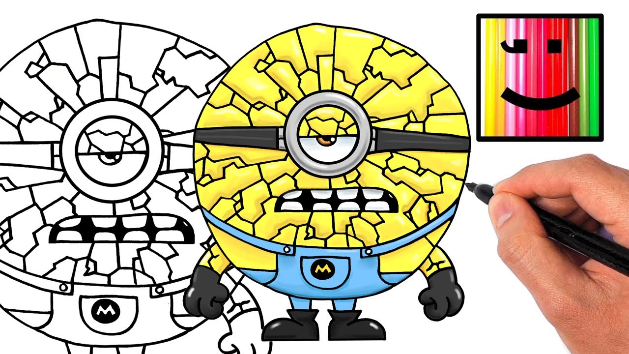 Comment Dessiner MEGA MINION JERRY l MOI MOCHE ET MÉCHANT 4 l Dessin étape par étape