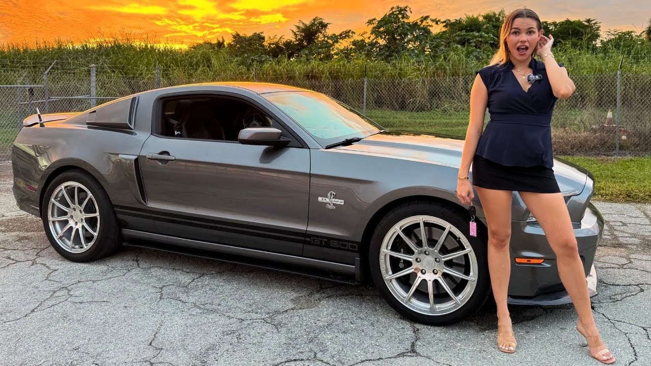 За рулём Shelby GT500 2014 года с мощностью 800 лошадиных сил! Пробег всего 6878 миль!