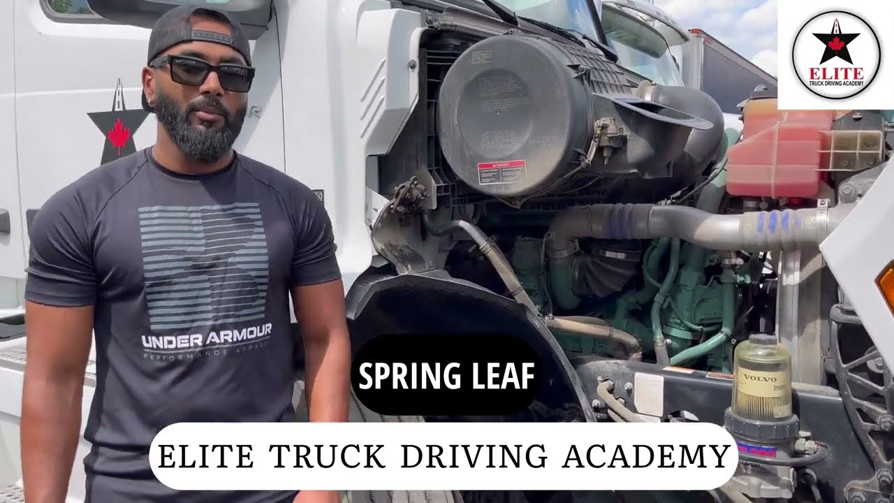 SPRING LEAF | TRUCK INSPECTION | ELITE TRUCK DRIVING ACADEMY | 2022 | BRAMPTON, ON