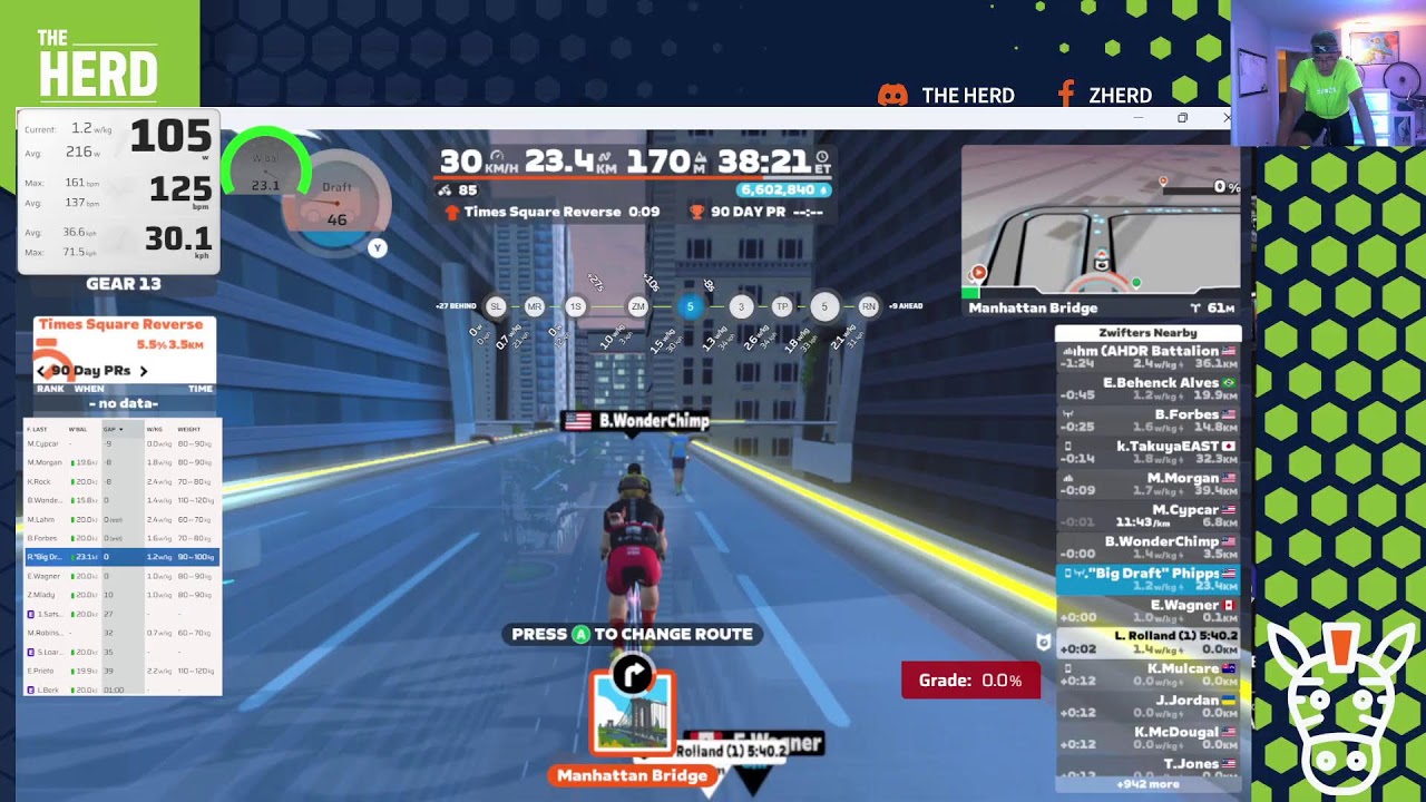Stage 5 - Zwift Unlocked - Race - The Double Borough  - 11/9/2025 6:10PM ET  (390-510 Group)