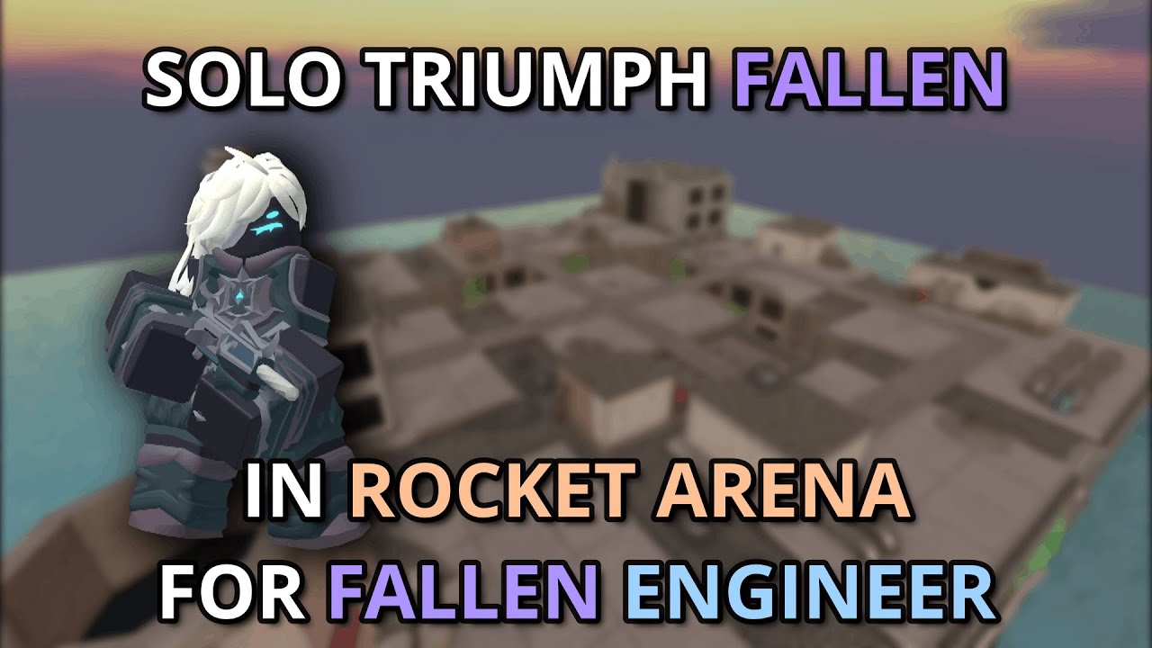 Solo TRIUMPH Fallen in Rocket Arena map after REBALANCED UPDATE | Tower Defense Simulator ROBLOX