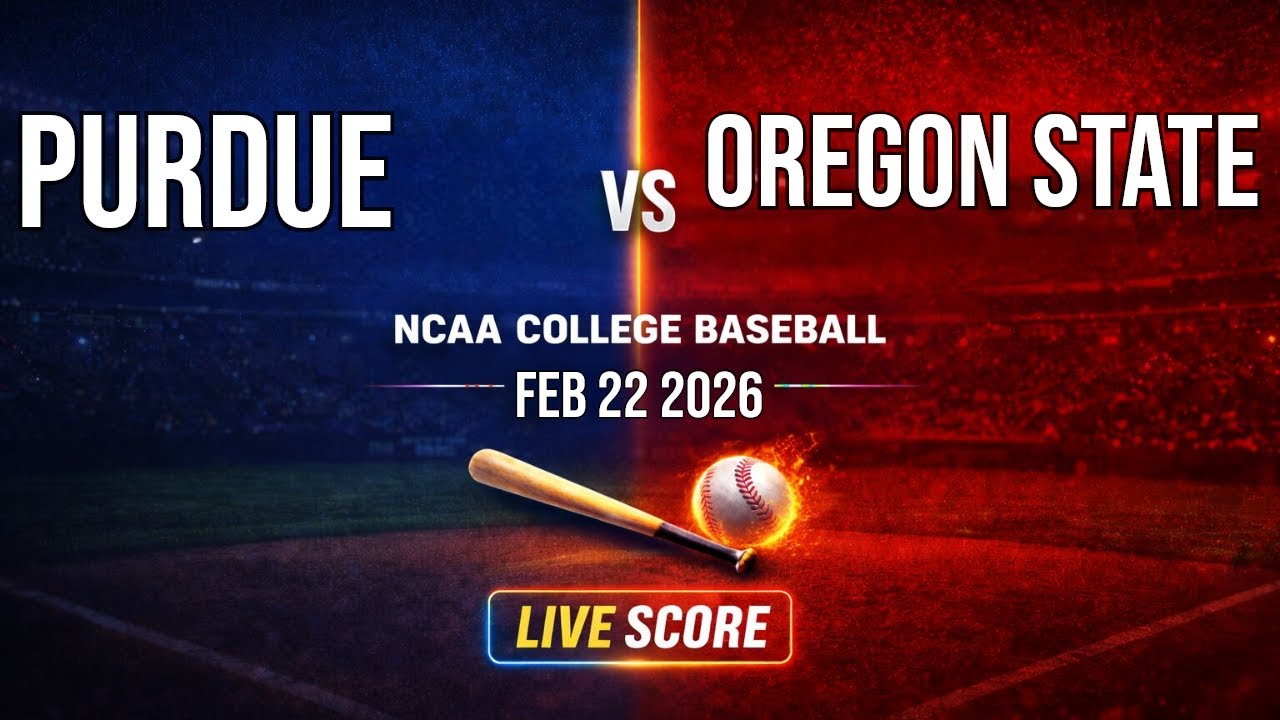 Purdue Vs Oregon State Live | Baseball | Live SCOREBOARD