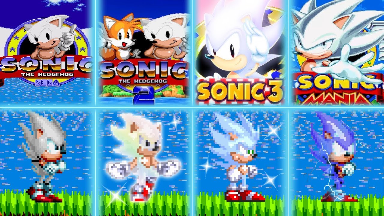 Evolution of Hyper Sonic Forms - Sonic Games Collection