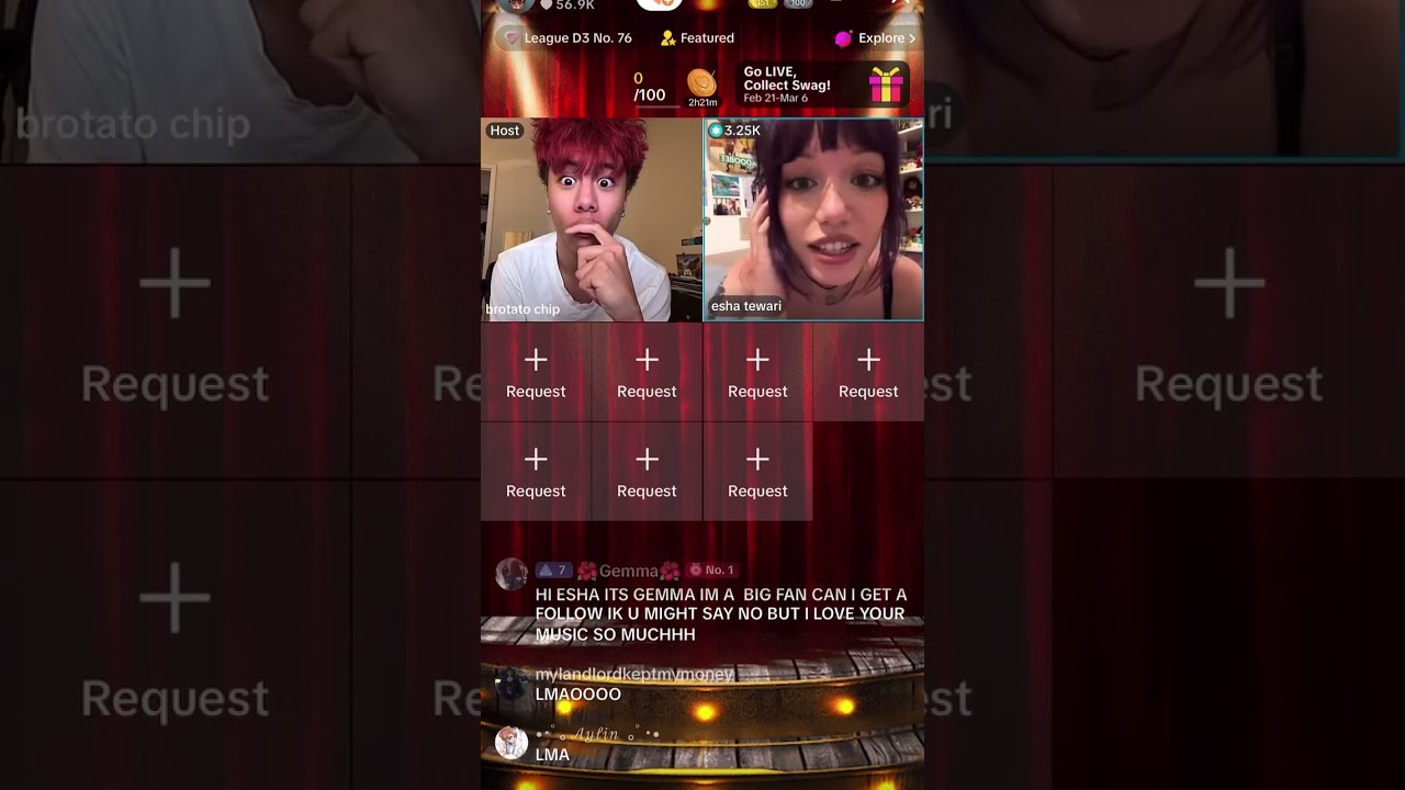 esha tewari and brotato chip live from february 23 2025 part 4