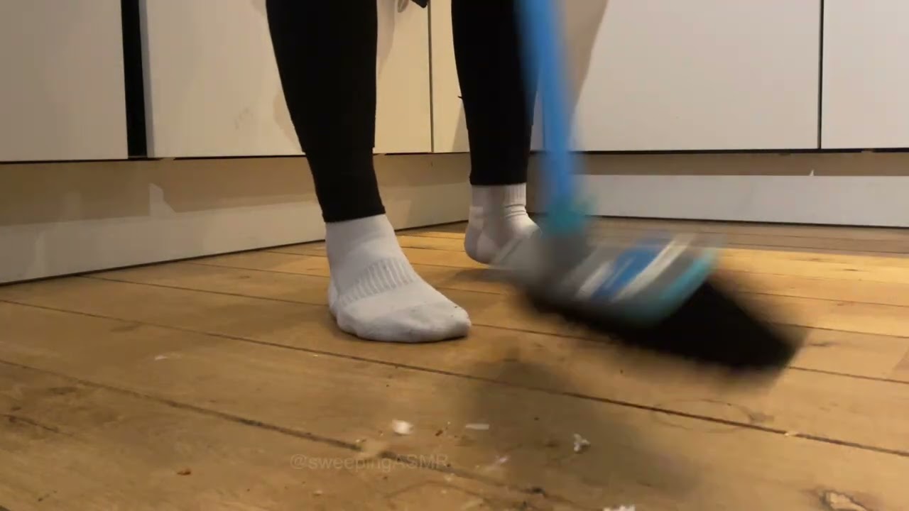 Sweeping asmr dining area #asmrsounds #sweeping 
