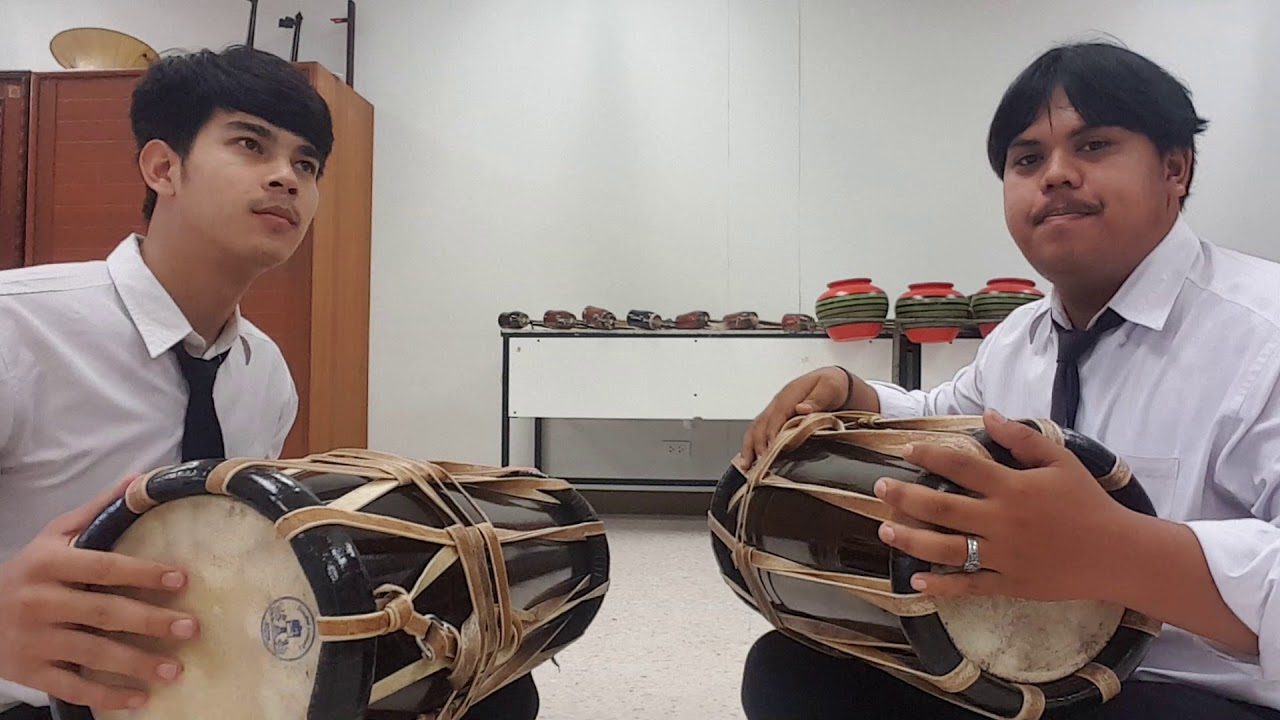 สาธิตการตีกลองแขก หน้าทับปรบไก่ 3 ชั้น (คนไทยไทย)