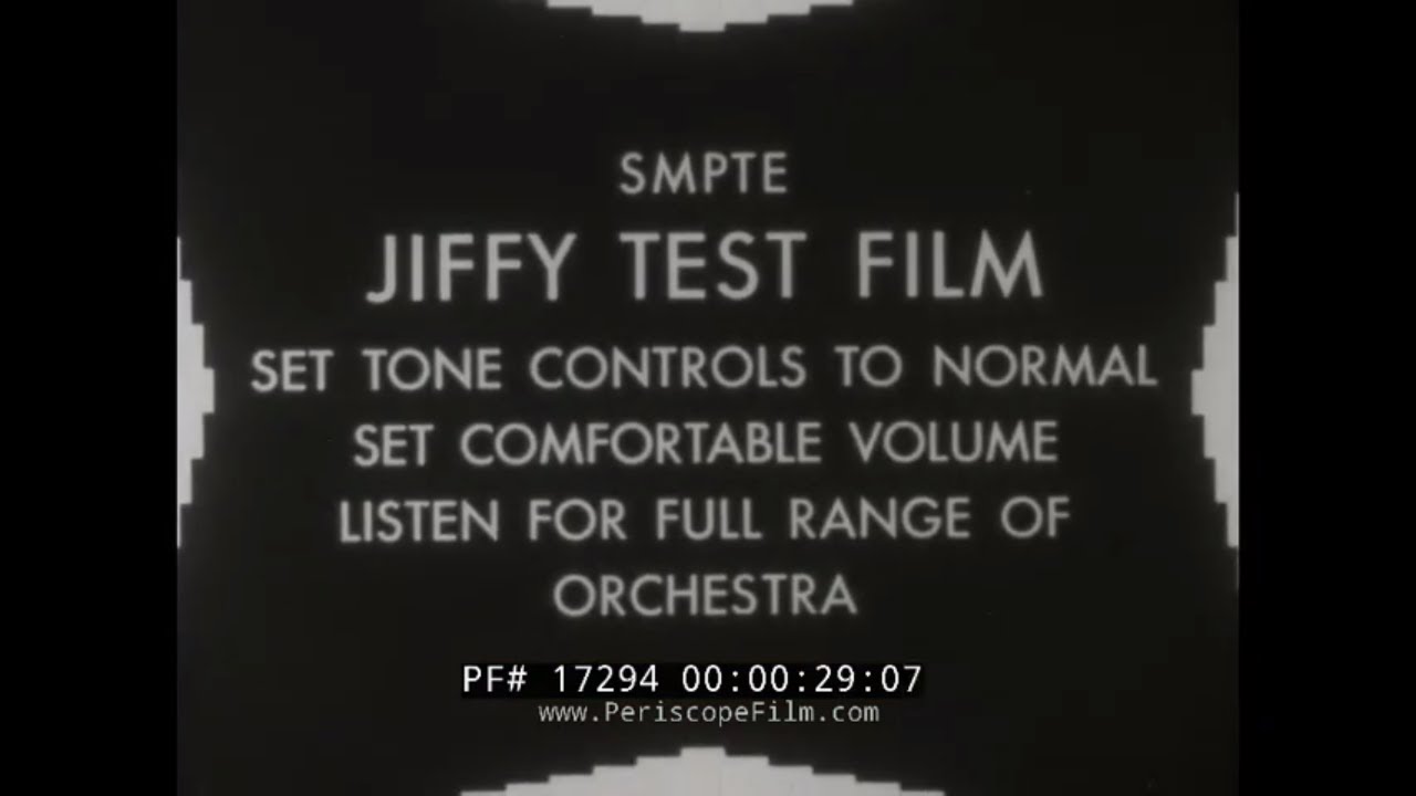 1940s 16mm JIFFY MOVIE PROJECTOR SMPTE SOUND TEST FILM & CITIZEN KANE TRAILER  17294