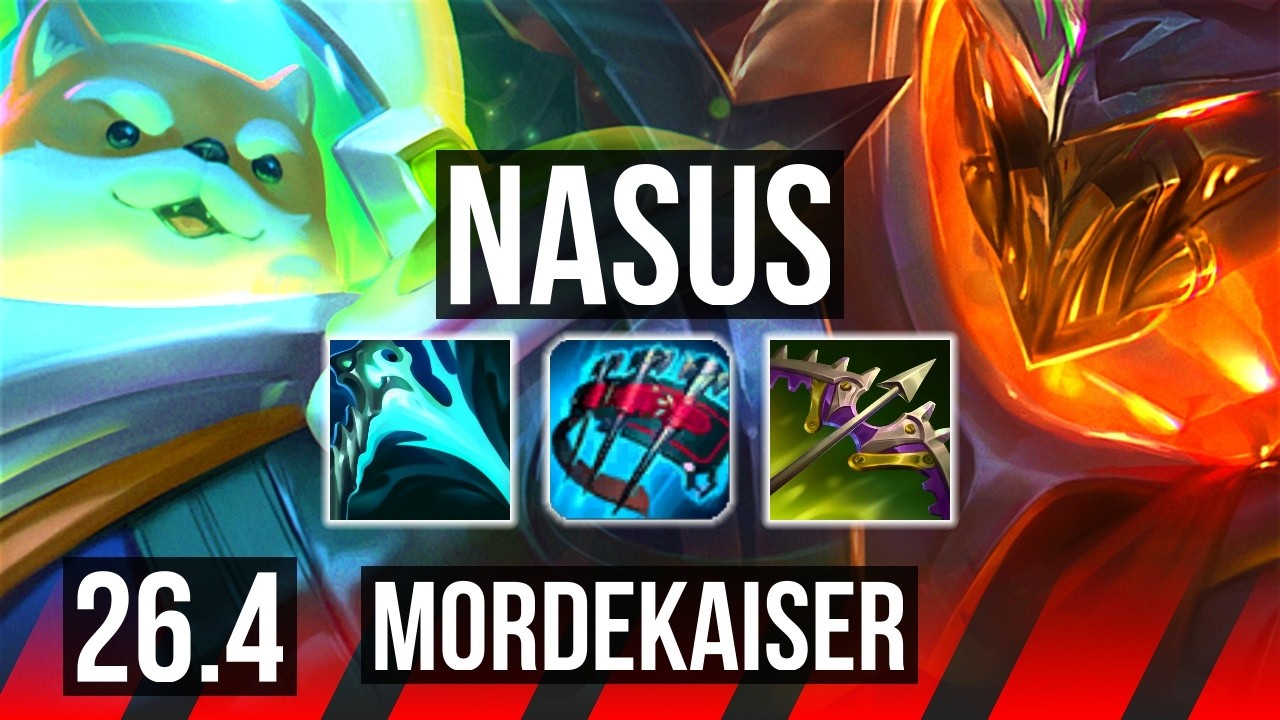NASUS vs MORDEKAISER (TOP) | EUW Master | 26.4