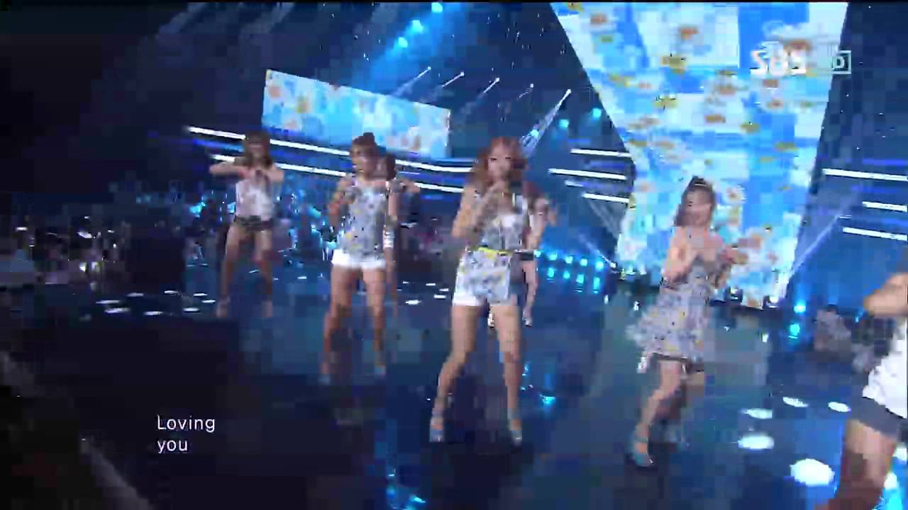 SISTAR [Loving U] @SBS Inkigayo Популярная песня 20120819