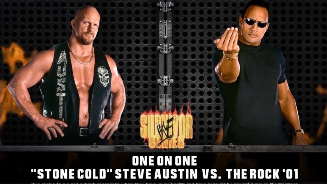 WWF - Stone Cold Steve Austin vs The Rock Survivor Series WWE2K25 Attitude Era One On One Match