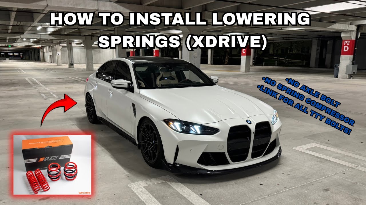 ULTIMATE Lowering Springs Install Guide - G80 M3 X-Drive (AST Springs + All TTY Bolts)
