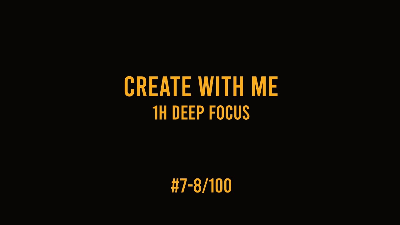 Create with Me - 2h Deep Focus | Merch Amazon SEO & Keywords (#7-8/100)