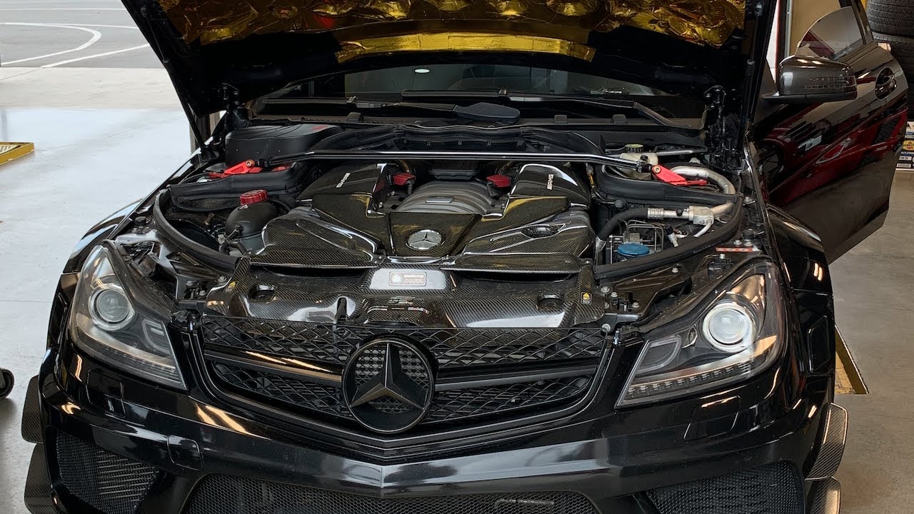 CARBON AIRBOX INSTALL ON C63 AMG BLACKSERIES (also can apply to c63 amg w204)