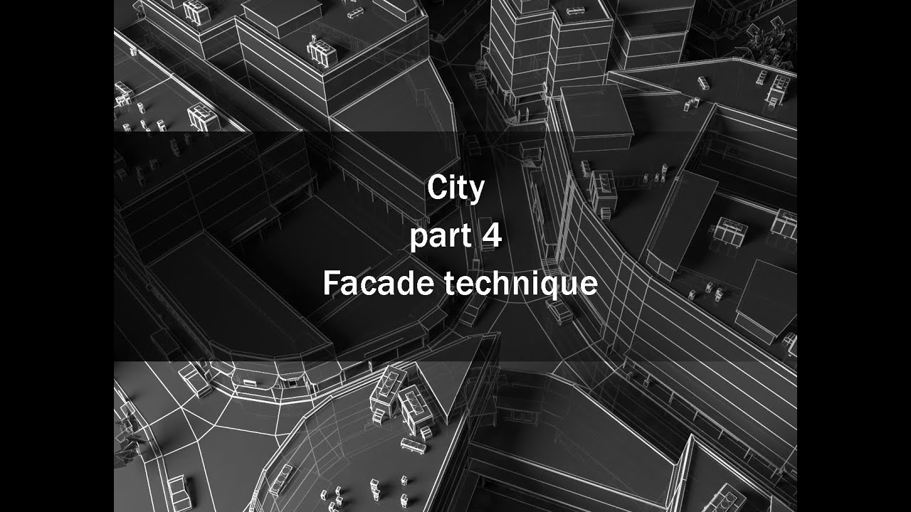 City part 4 (3ds max + GhostTown + Corona) Facade technique