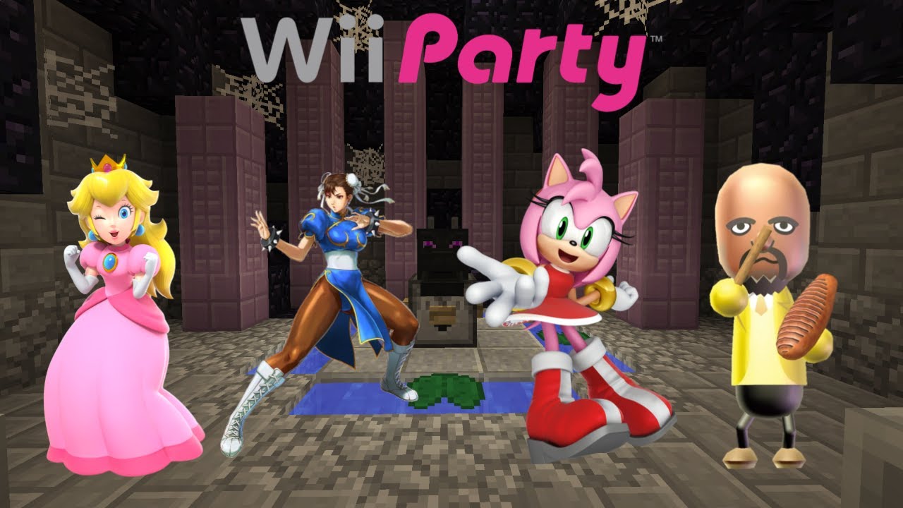 Wii Party - Board Game Island - Peach Vs Chun-Li Vs Amy Vs Matt (Ep. 280)