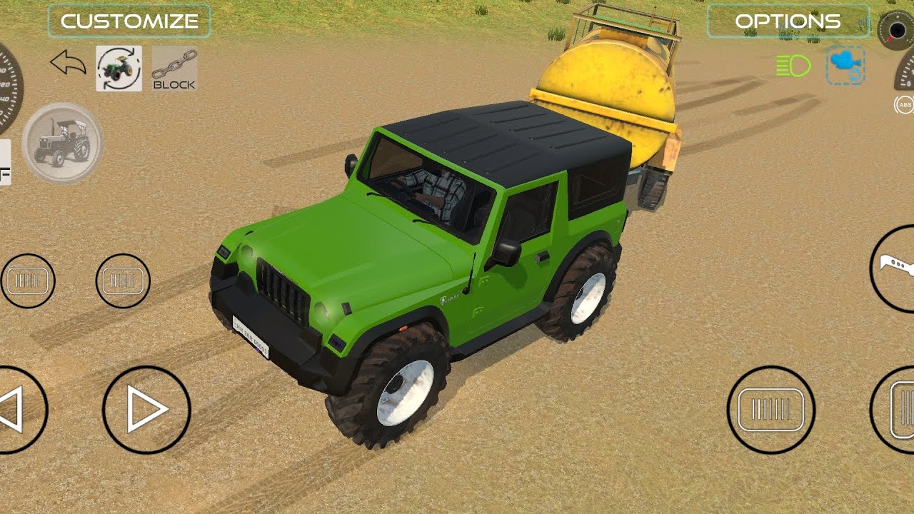 Water tanker Drive with green powerful Thar 