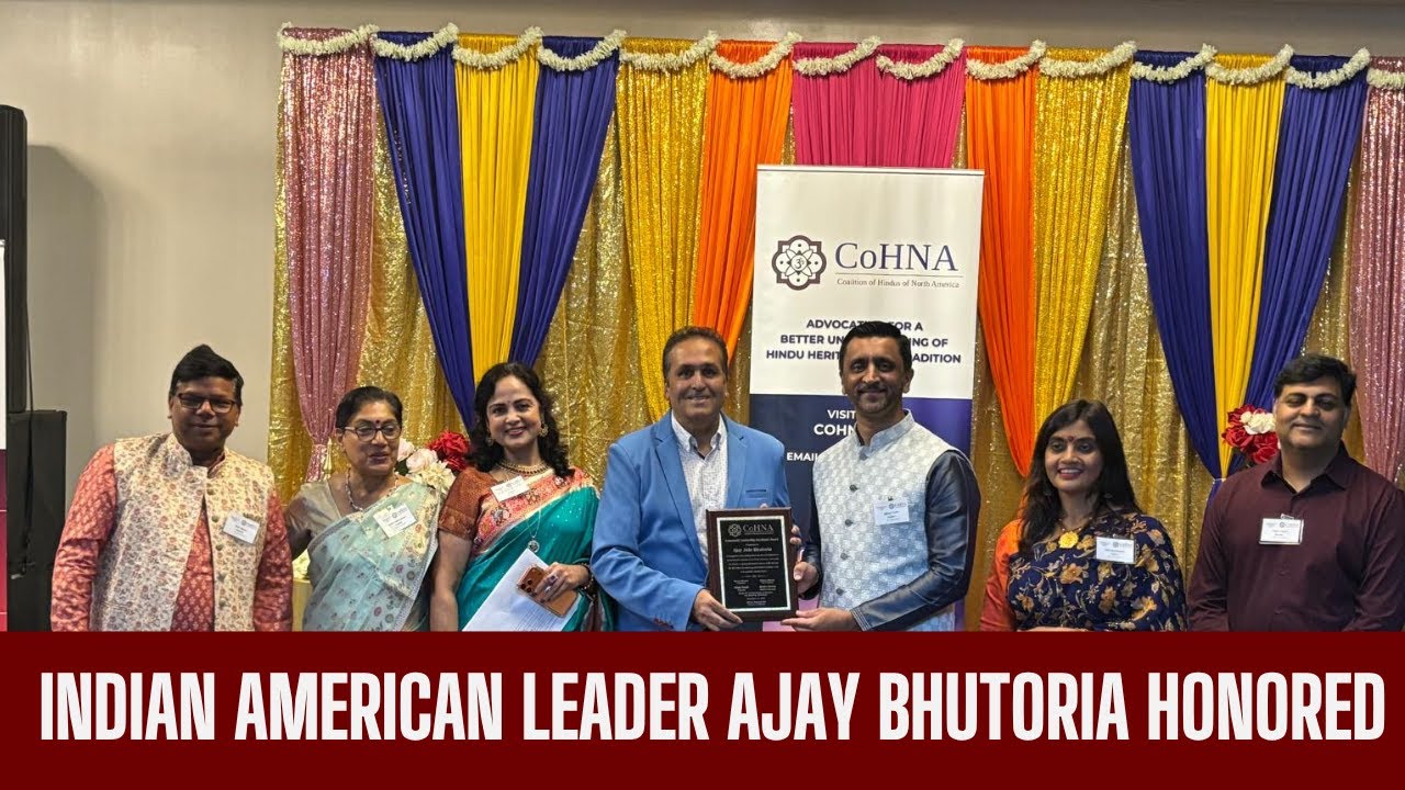 Indian American community leader Ajay Bhutoria honored&nbsp;by&nbsp;CoHNA| India Abroad