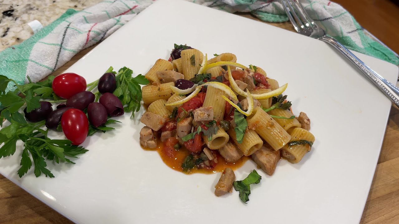 Pasta with fresh tuna