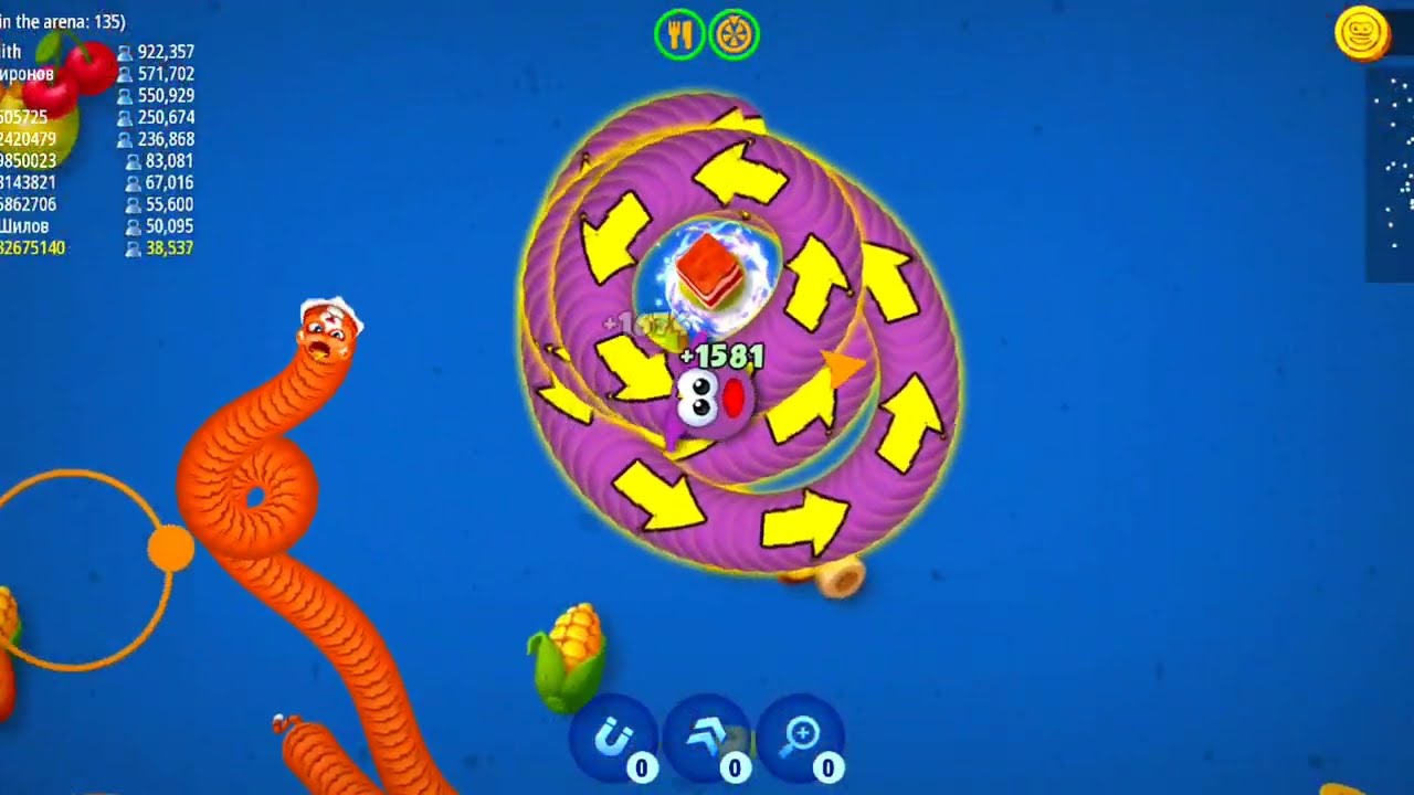 WORMSZONE.IO | GIANT SLITHER SNAKE TOP 01 / Epic Worms Zone Best Gameplay!#4  XBUDDYGAMING 