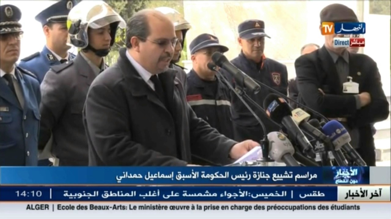 مراسيم تشييع جنازة رئيس الحكومة الأسبق اسماعيل حمداني