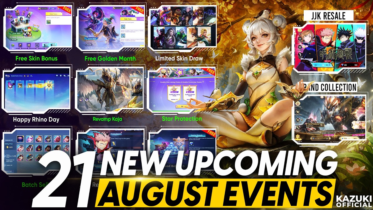 21 MAJOR MLBB EVENTS COMING IN AUGUST 2026 | JJK RETURNS | BALMOND COLLECTOR, FREE SKINS & MORE