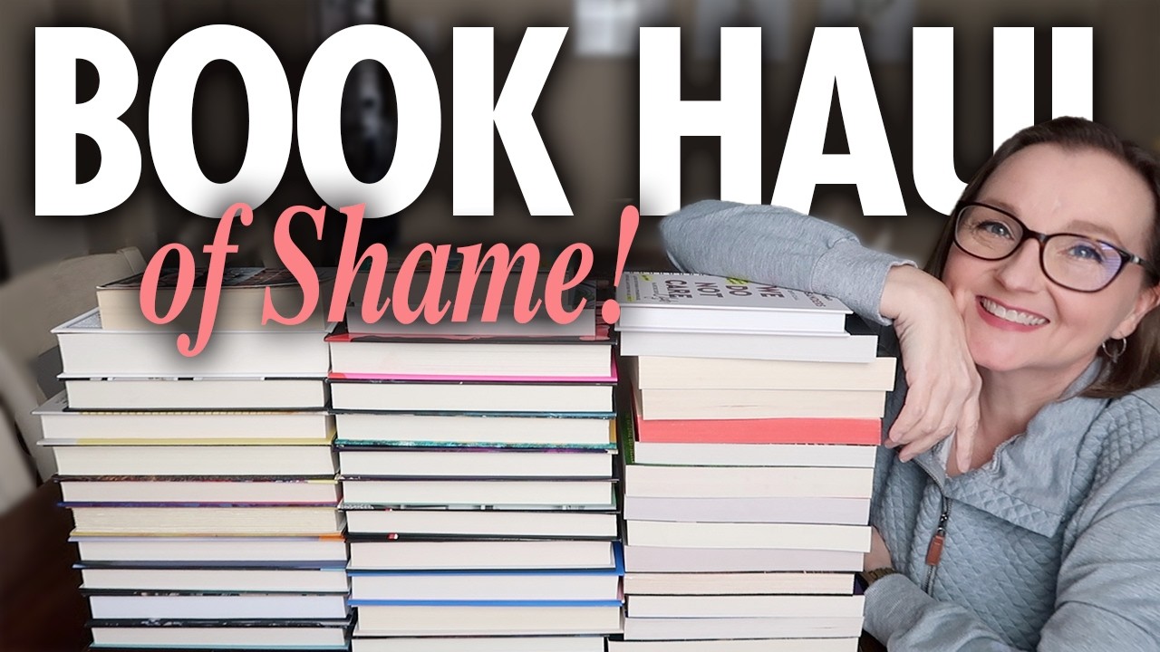 My 38-Book Haul of Shame 😅 | Thrifted, Book Outlet Unboxing & New Books