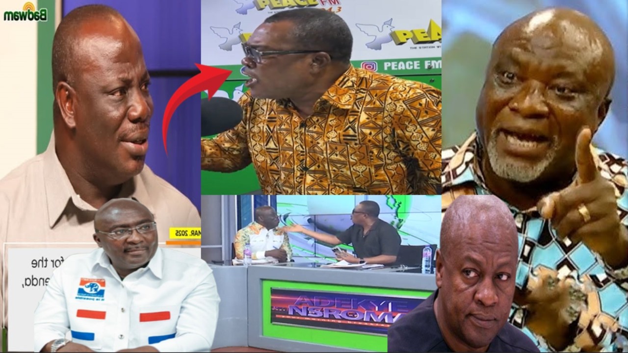 Just in, F!ght Apae In UTV Studio As Hon.Mathew Nyindam Tackles NDC Dela Edem & Hopeson Adorye On..