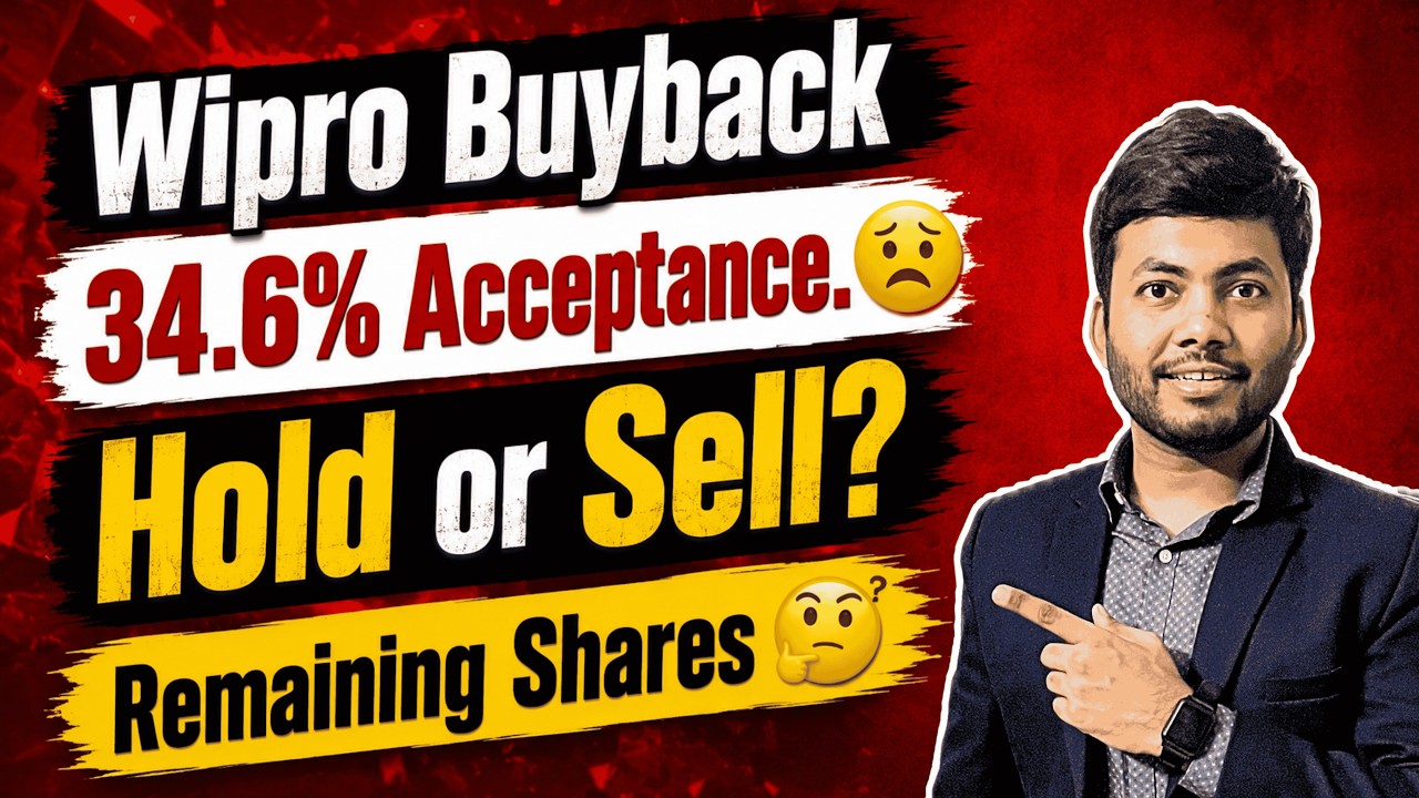 Wipro 34.6% Buyback Acceptance | Sell or Hold Remaining Shares