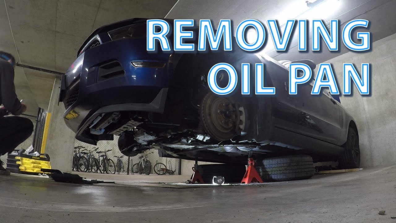 Mustang Oil Pan Drop and Re-install S197 (oil return lines)