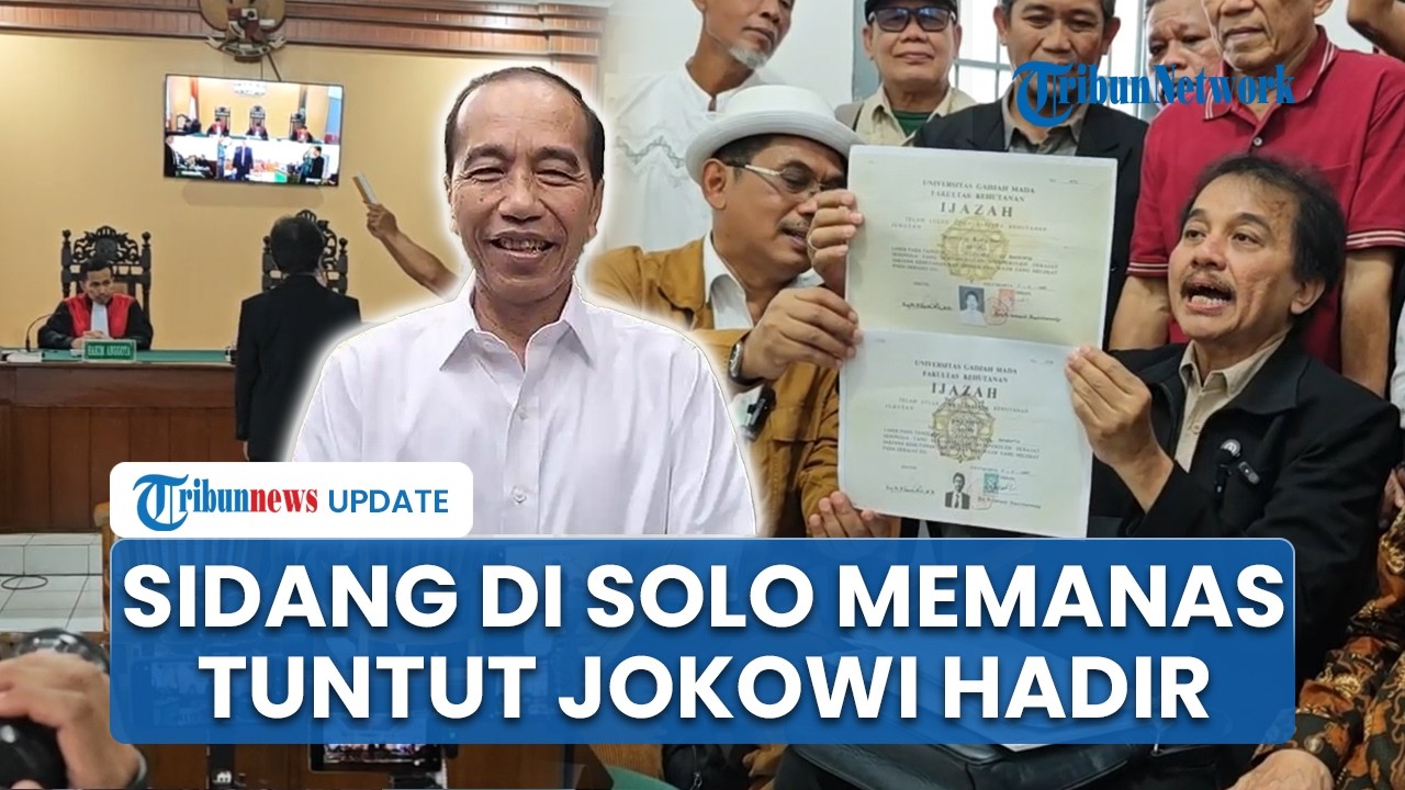 Sidang di PN Solo Memanas! Penggugat CLS Tuntut Jokowi Hadir Bawa Ijazah Asli, Dihadiri Roy & Rismon