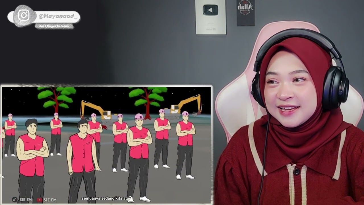 REACT SIE EM TIMUR MENGHITAM PART 6 DAN 7 - Maya Nadia Real