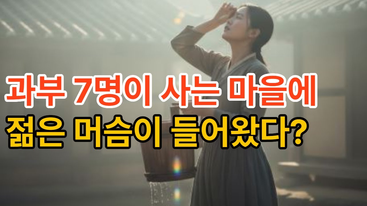 과부7명이 사는 마을에 젊은 머슴이 들어왔다? 실화.인생사연튜브
