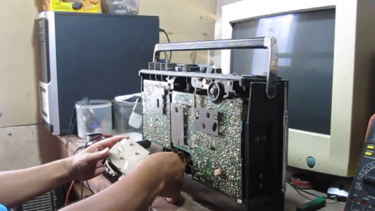 memperbaiki radio tape tv jvc super jadul
