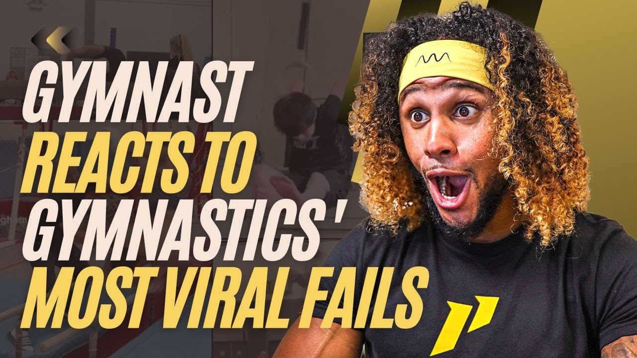Gymnast Reacts To Viral Gymnastics Fails | These fails are WILD