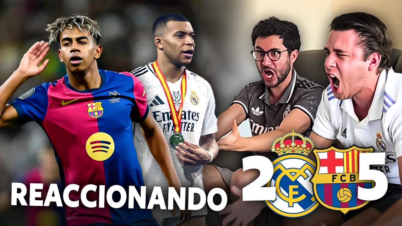 ¡QUE MANITA! Barcelona golea 5-2 al Madrid ¡Campeones de Supercopa y show blaugrana!