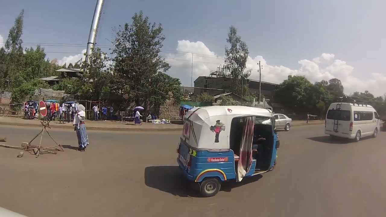 Driving Through Gondar Ethiopia