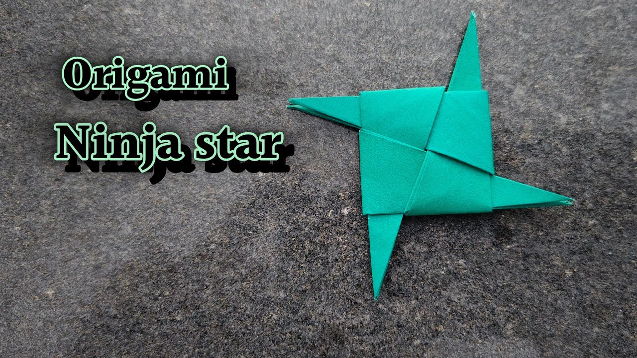 Origami paper ninja star ⭐⭐🤩।। बिना गोंद के बनाए आसानी से कागज का स्टार।। Origami ninja star 