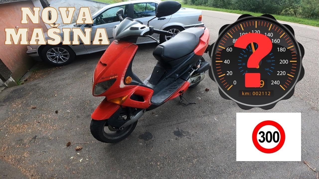 KUPIO SAM DVOTAKTNI SKUTER OD 100 KUBIKA/// TESTIRAMO UBRZANJE!!!