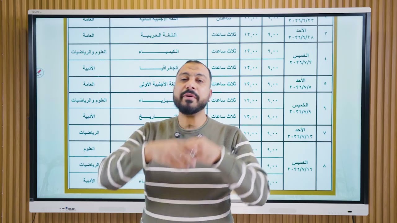 تحليل جدول امتحانات الثانوية العامة 2026